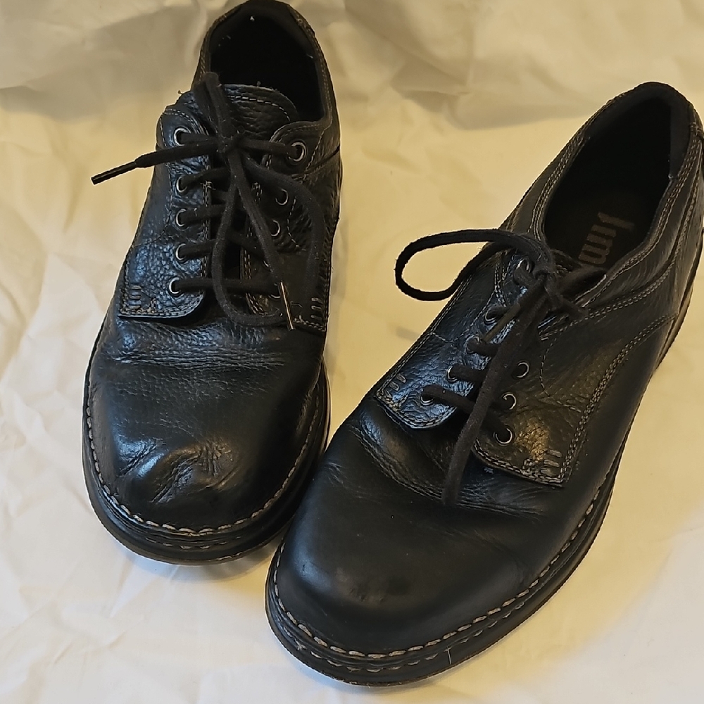 Timberland Black Leather Derbys